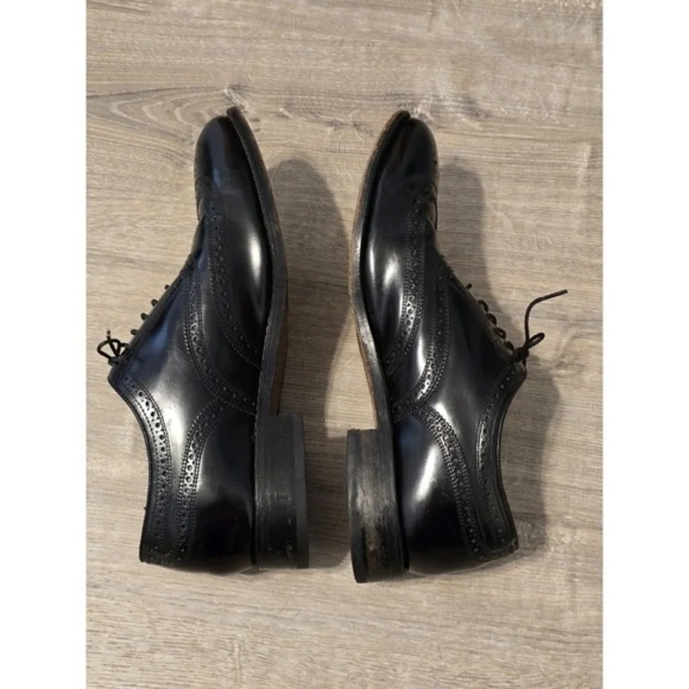 Florsheim Men's Black Oxfords Wingtip Dress Shoes Size 10.5D‎
